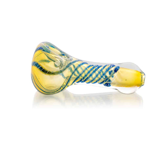 2.5" Silver Fumed Peanut Spoon Pipe image 1