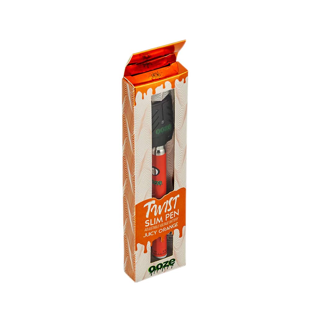 Ooze Slim Pen TWIST Battery w/ USB Charger - 510 Threading - Orange image