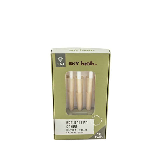Sky High Natural Hemp Pre-Rolled Cones - 1 1/4" image 0