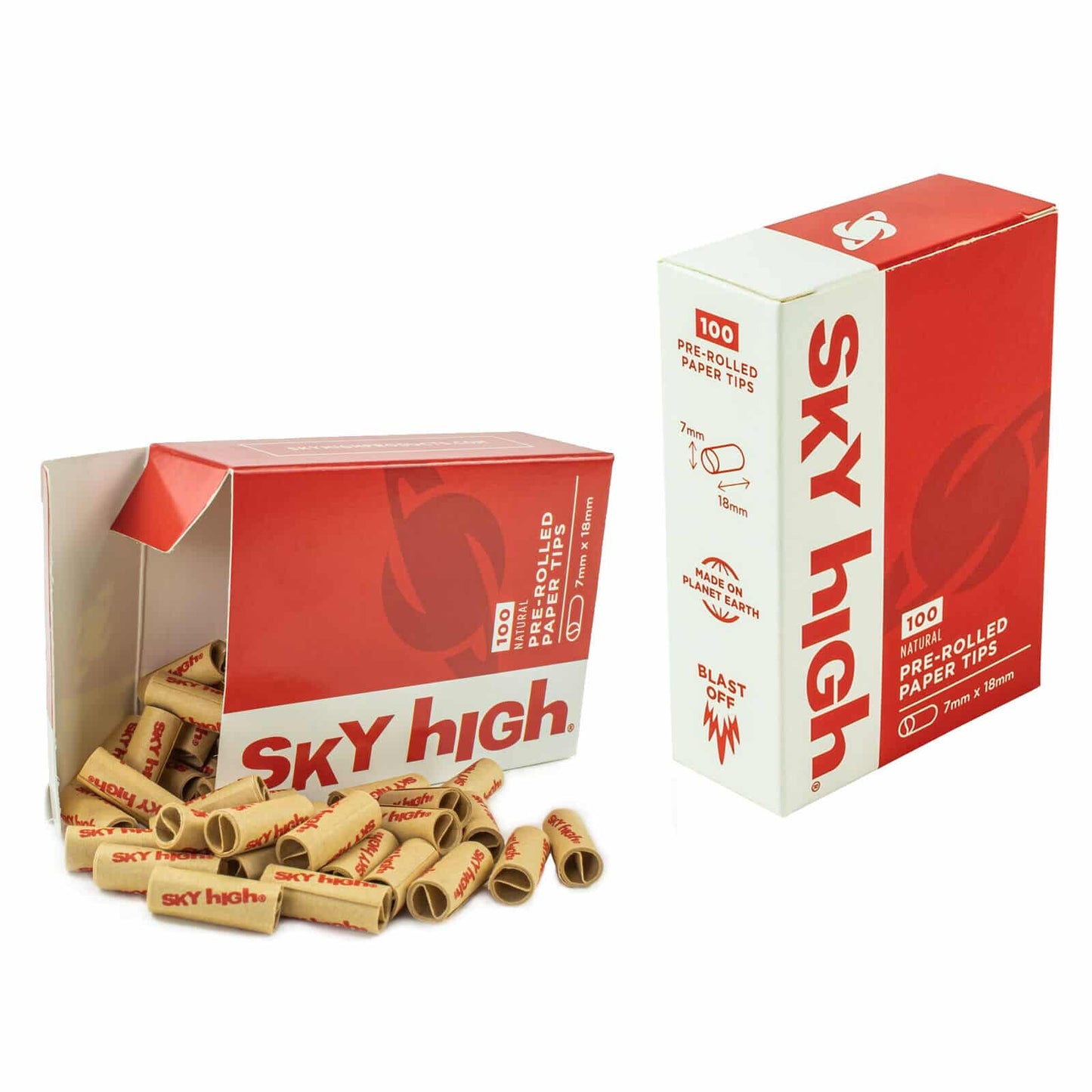 Sky High Pre-Rolled Tips - 100 Tips - 2 Packs (200 Tips) image