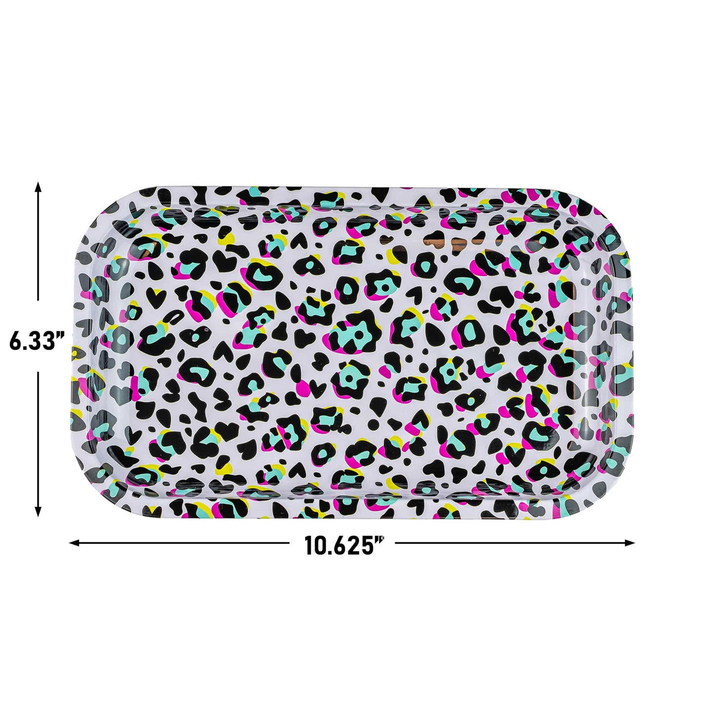 Puff Plate - '80s Leopard Print Rolling Tray image 2