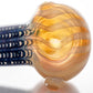 3.5" Silver Fumed Raked Color Spoon Pipe image 2