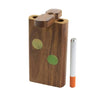 Large Wood Dugout Case With Metal Cigarette Pipe image 0