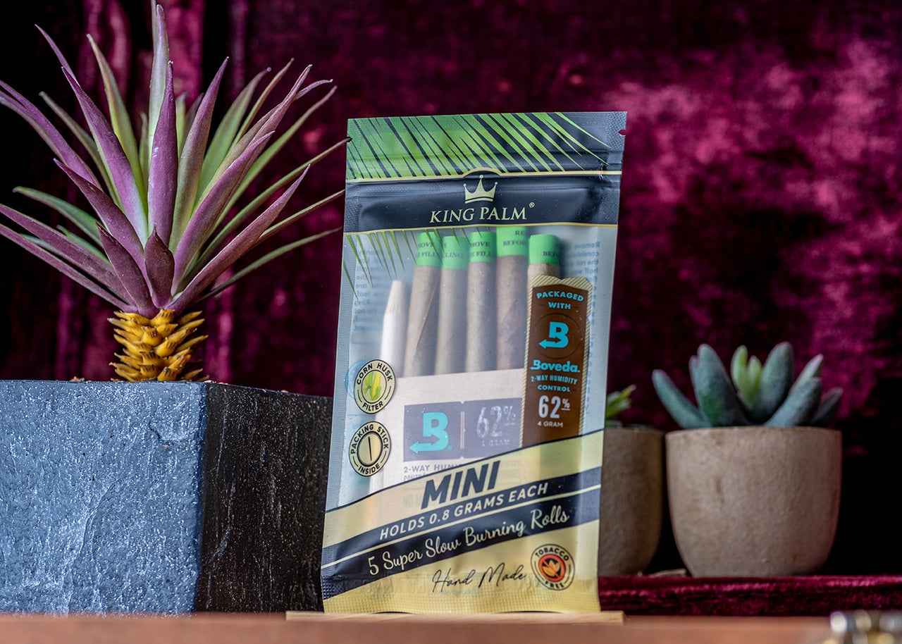 King Palm Mini Pre-Rolled Palm Leaf Wraps (5 Pack)