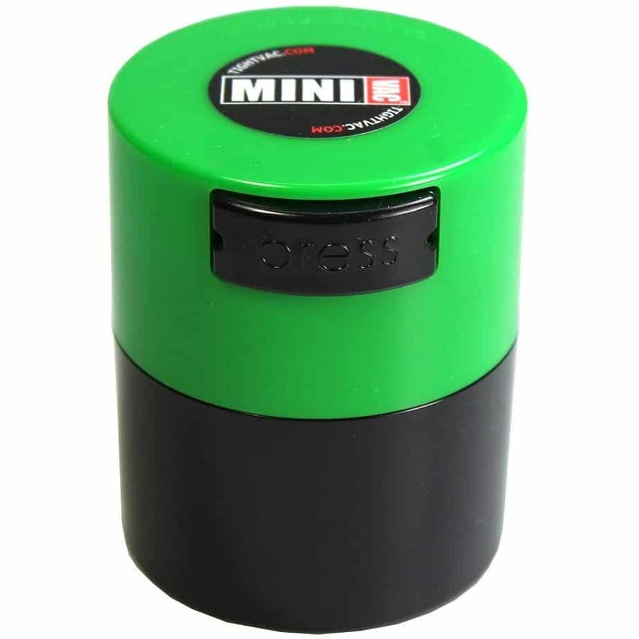 Minivac Vacuum Sealed Container - Green &amp; Black image