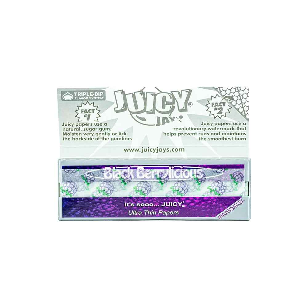 Juicy Jay's Super Fine Rolling Papers - Blackberrylicious - 1 1/4"