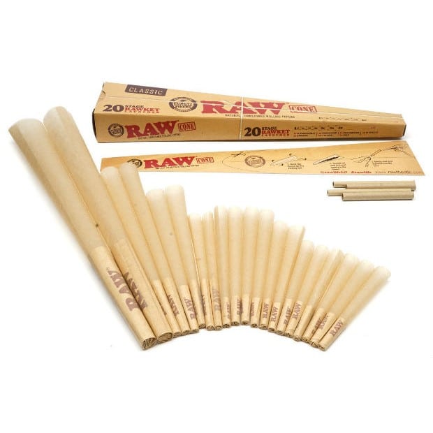 RAW Classic 20-Stage RAWket Launcher Pre-Rolled Cones (20 Pack) image 0
