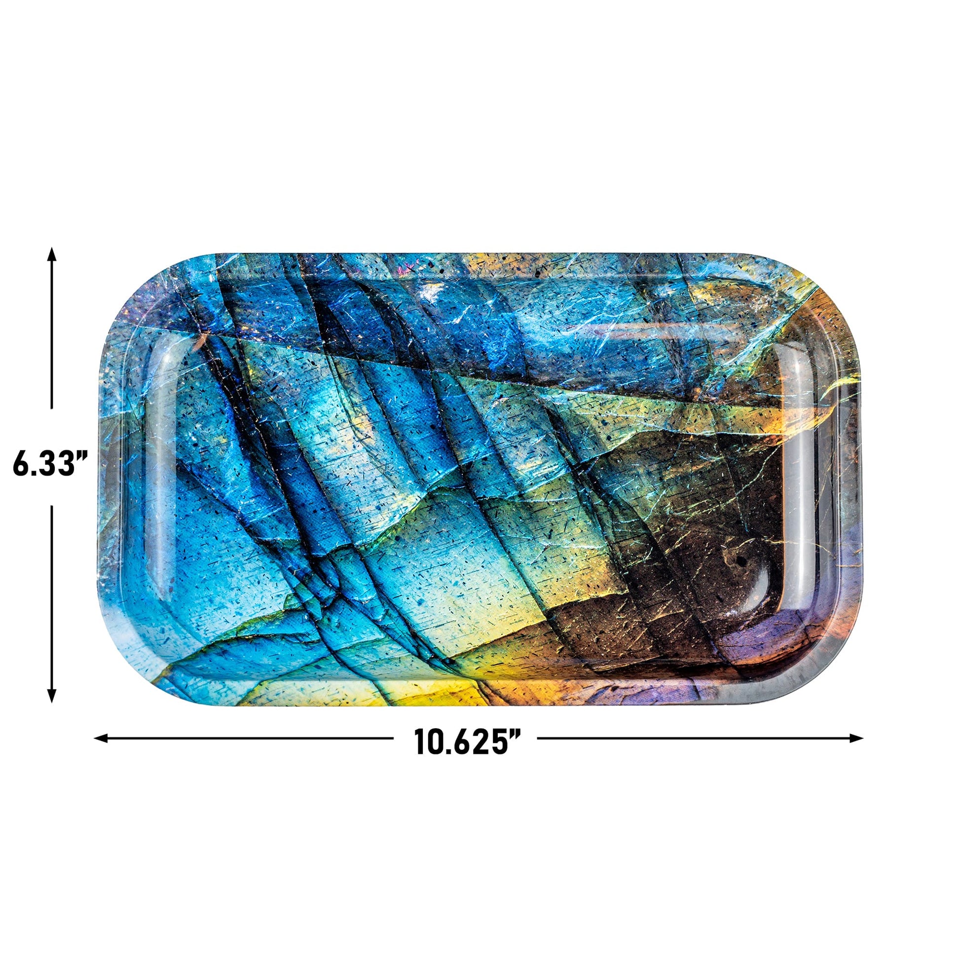 Puff Plate - Blue Labradorite Rolling Tray image 2