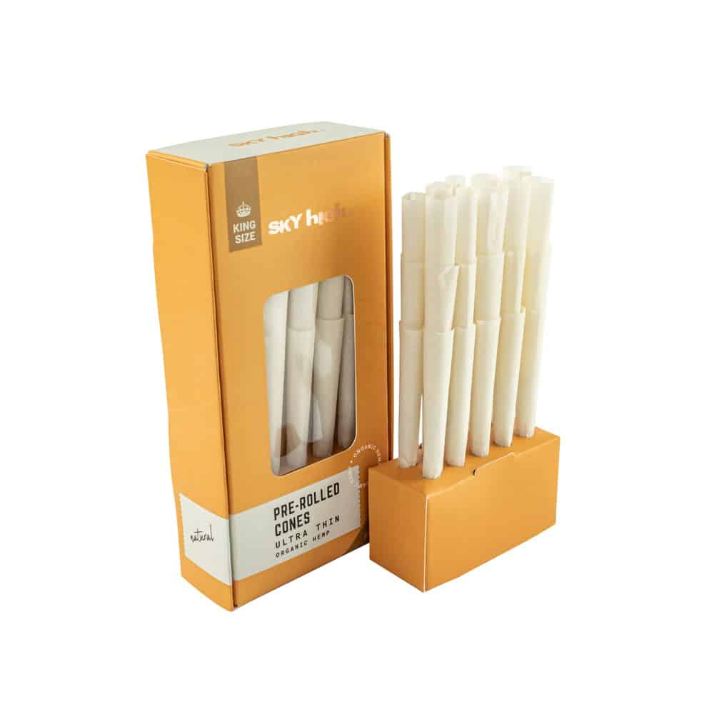 Sky High Organic Hemp Pre-Rolled Cones - King Size - 30 Pack image