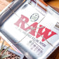 RAW Rolling Tray - Polished Chrome Metal image 1