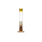 HVY Glass 10" Gold Swirl Straight Tube Bong image 2