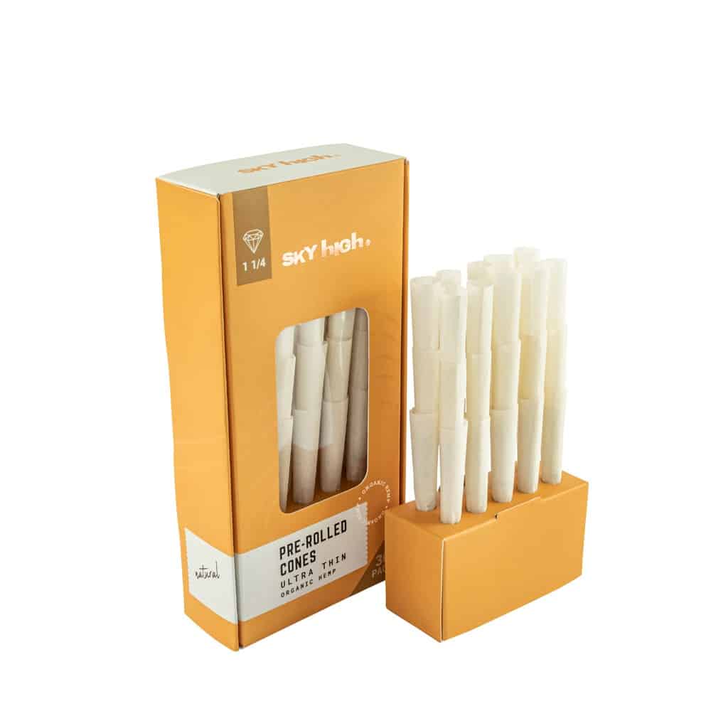 Sky High Organic Hemp Pre-Rolled Cones - 1 1/4" - 30 Pack image