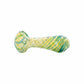 4" Silver Fumed Twisted Spoon Pipe image 2