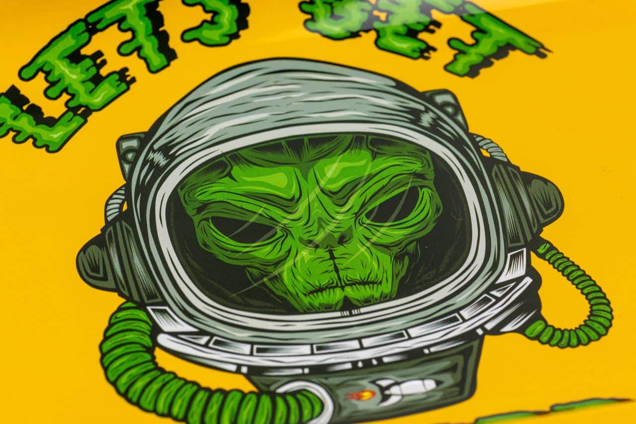 "Let's Get Weird" Alien Rolling Tray image 4