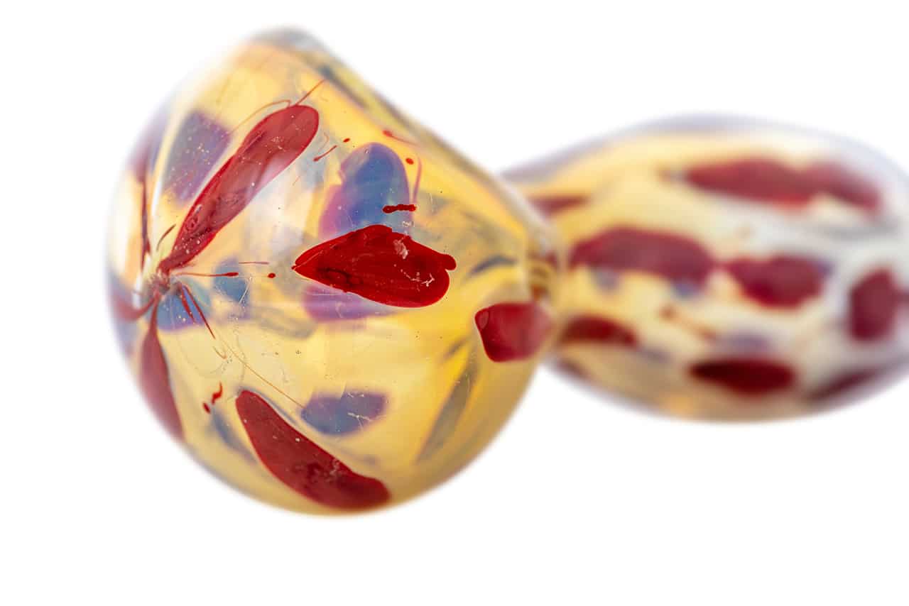3.5" Silver Fumed Polkadot Spoon Pipe image 4