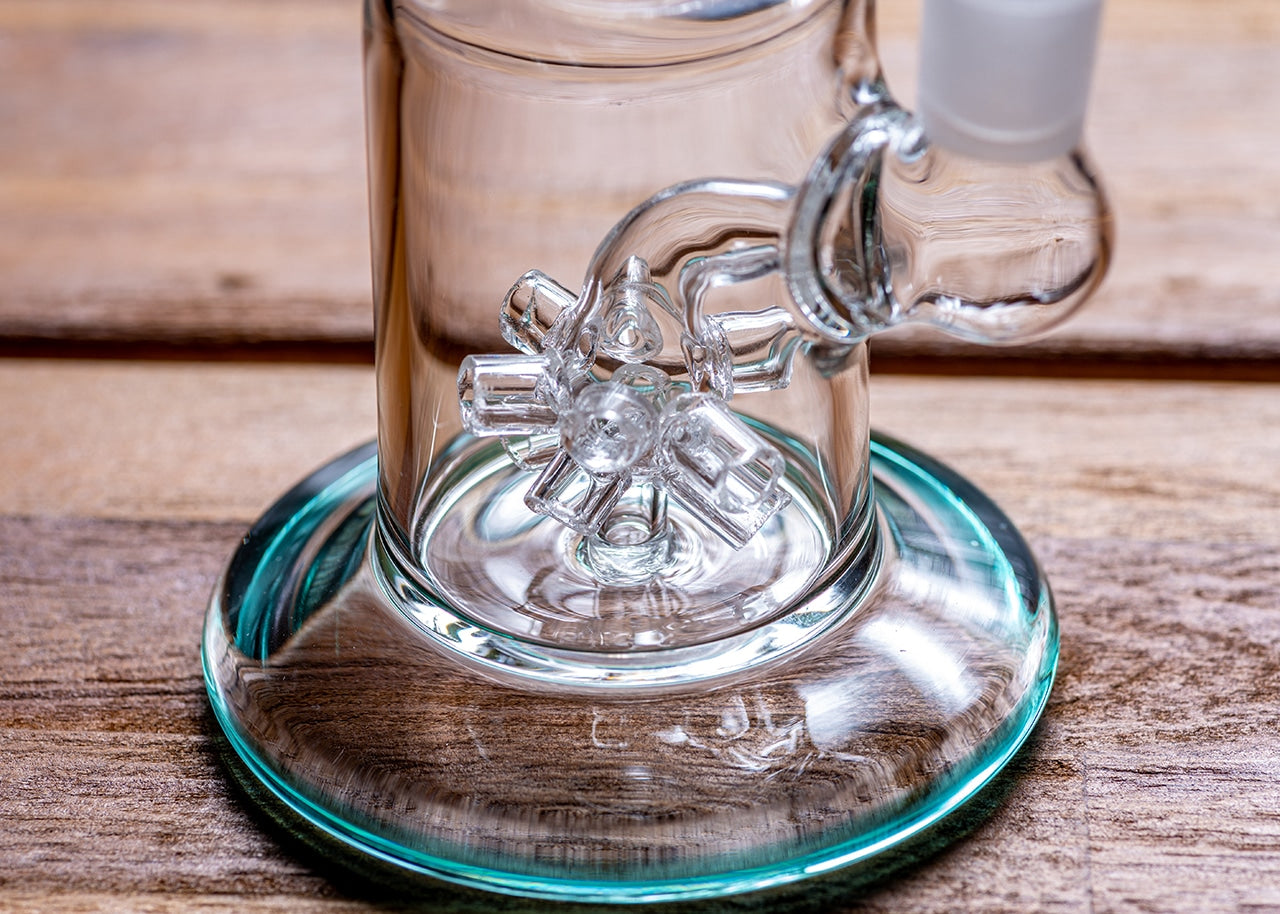 8" Ribbed Sprinkler Perc Bubbler Rig image 3