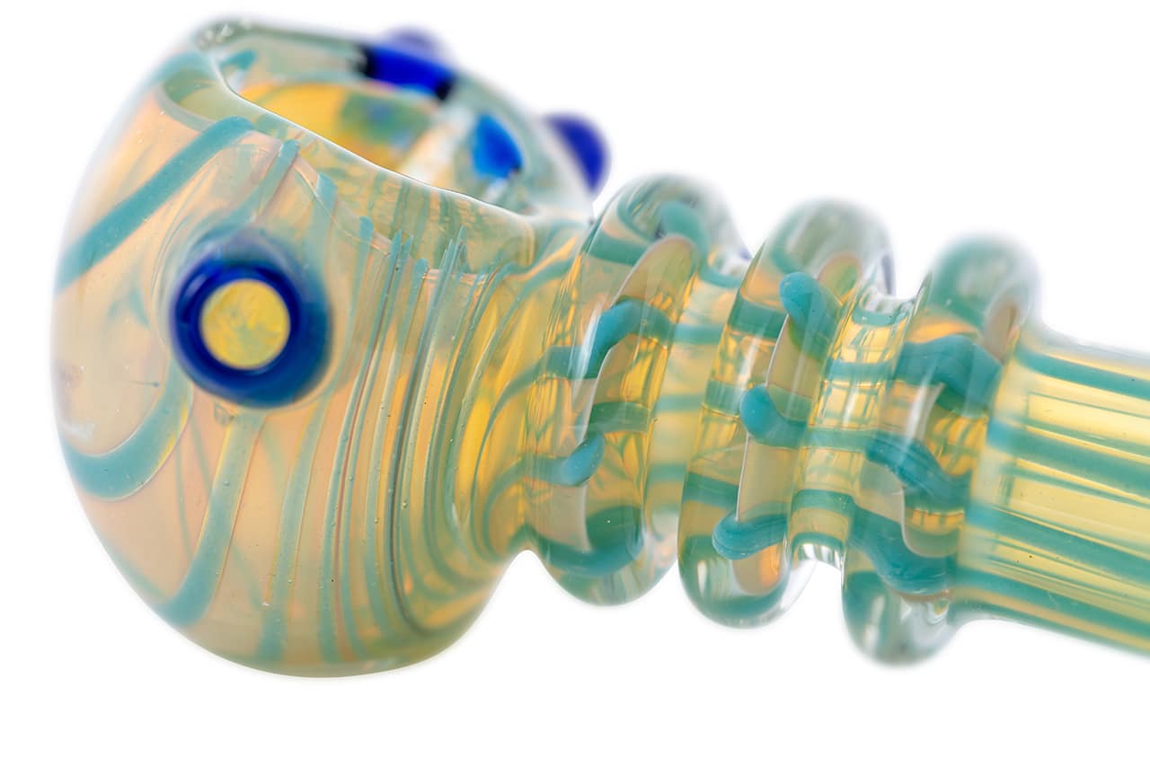 4" Silver Fumed Spoon Pipe image 4