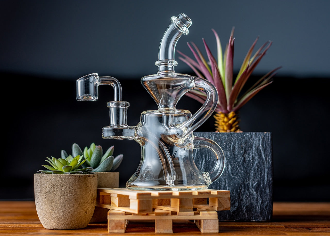 7" Clear Recycler Dab Rig image 3