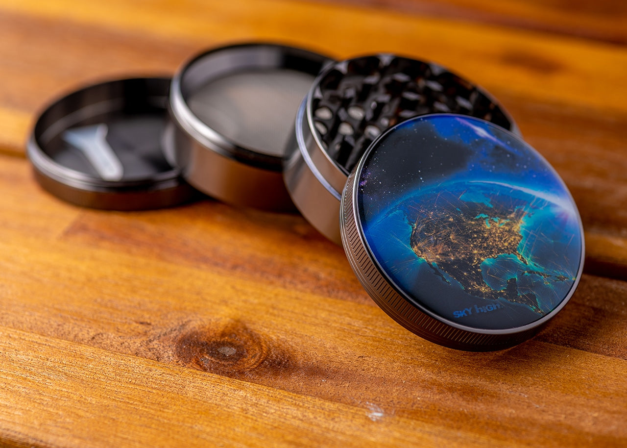 Sky High 4-Piece Herb Grinder - 'Merica image 2