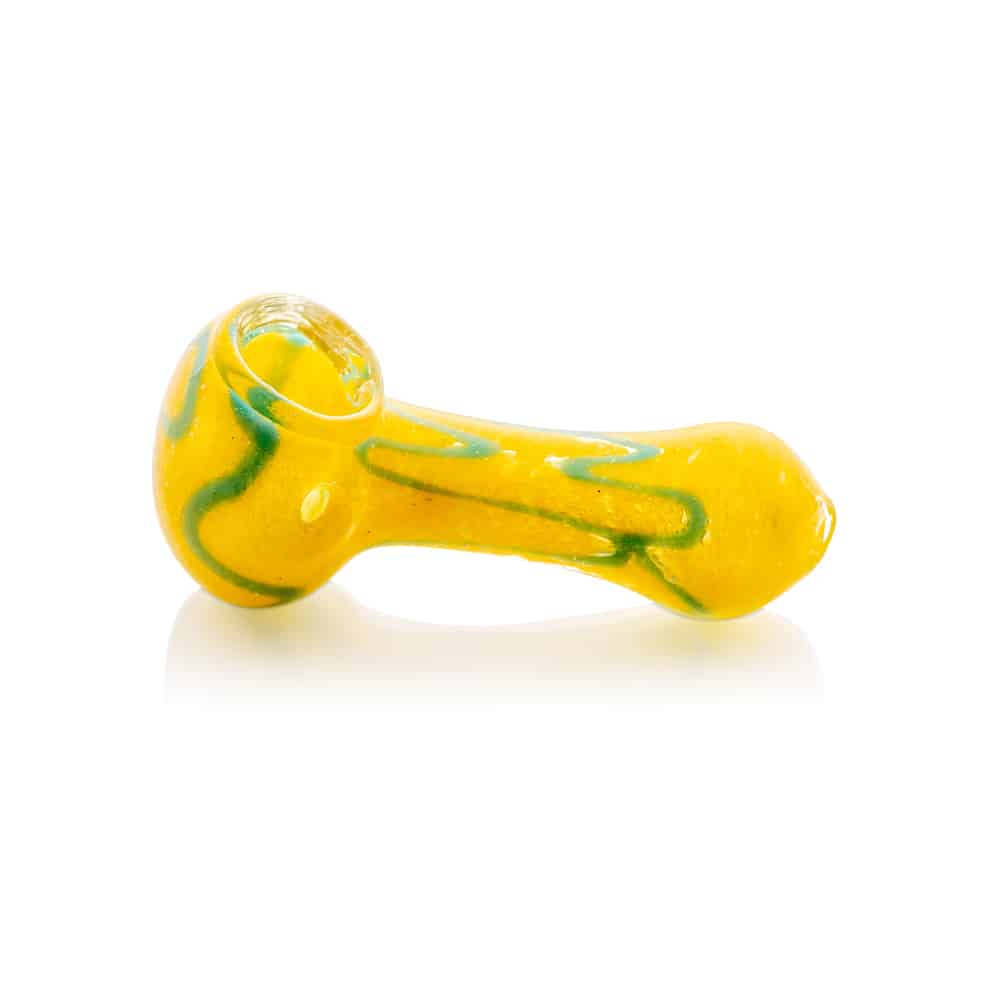 2.5" Frit Swirl Peanut Spoon Pipe image 6