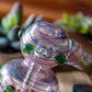 6" Color Swirl Fumed Hammer Bubbler