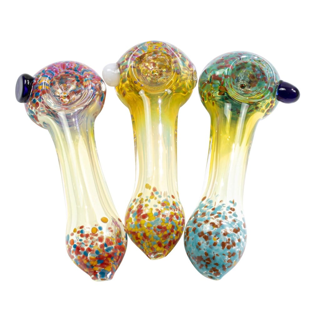 4.5" Silver Fumed Spoon Pipe image 0