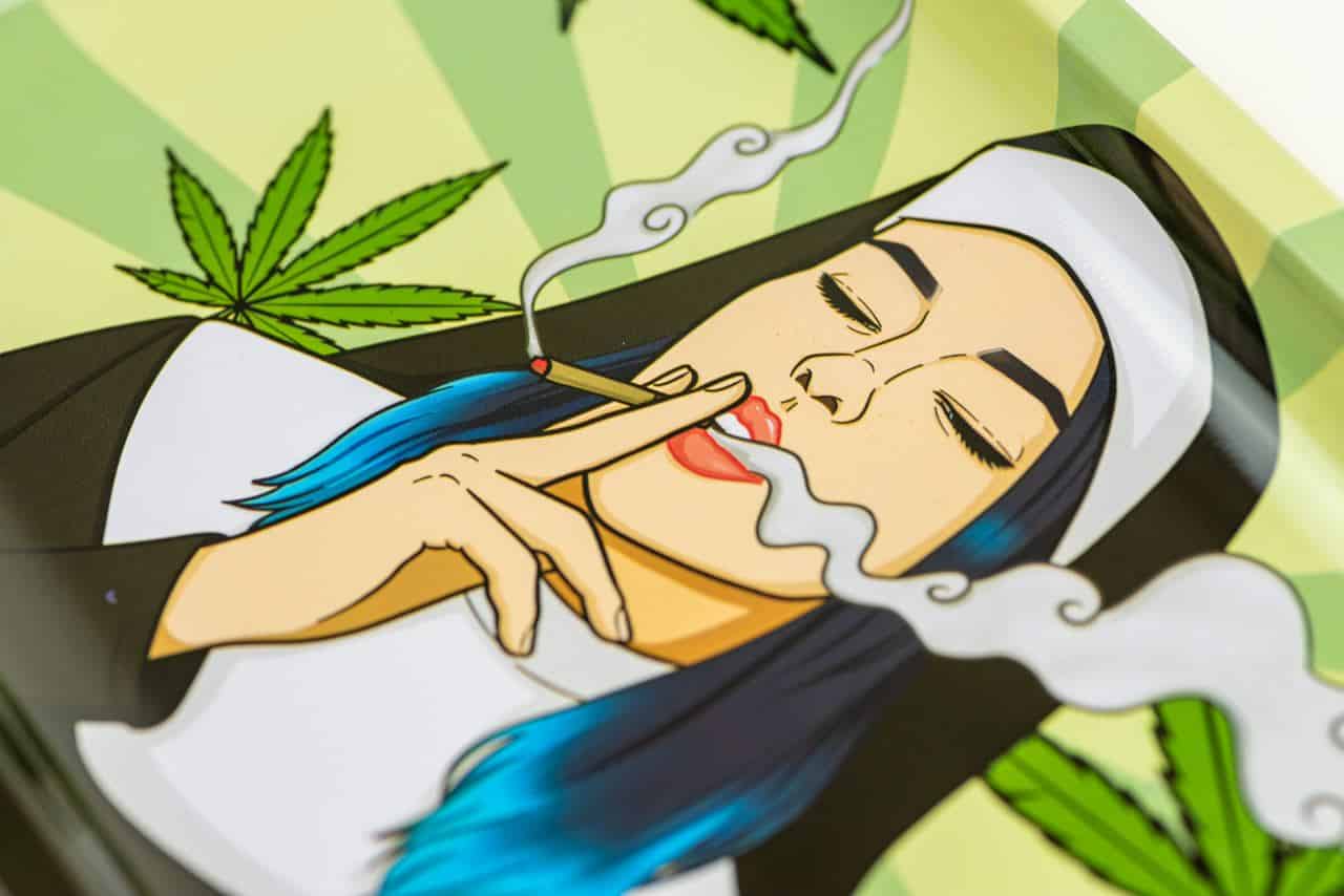 Naughty Nun Rolling Tray image 4