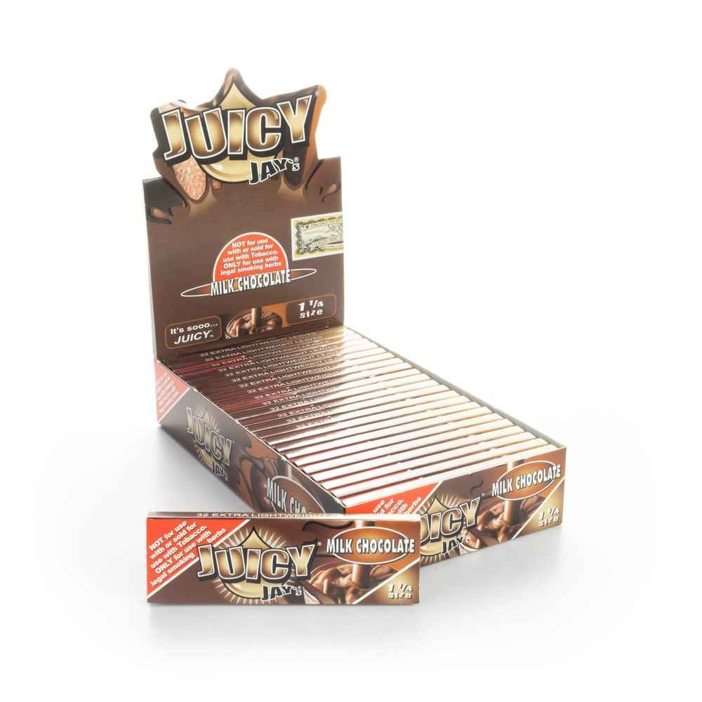 Juicy Jay's Rolling Papers - Milk Chocolate - 1 1/4"