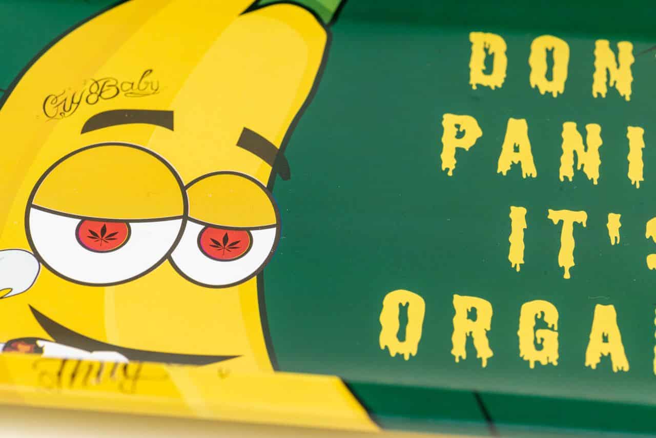 "Don't Panic, It's Organic" Banana Rolling Tray image 4