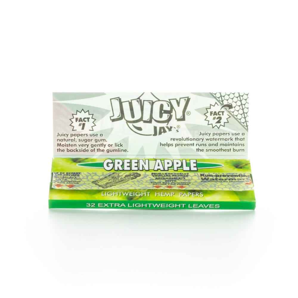 Juicy Jay's Rolling Papers - Green Apple - 1 1/4"