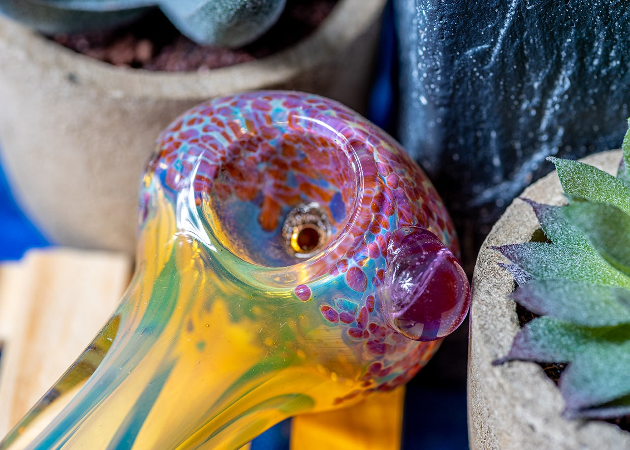4.5" Silver Fumed Spoon Pipe image 11
