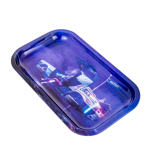 Cyberpunk DeLorean Rolling Tray image 1