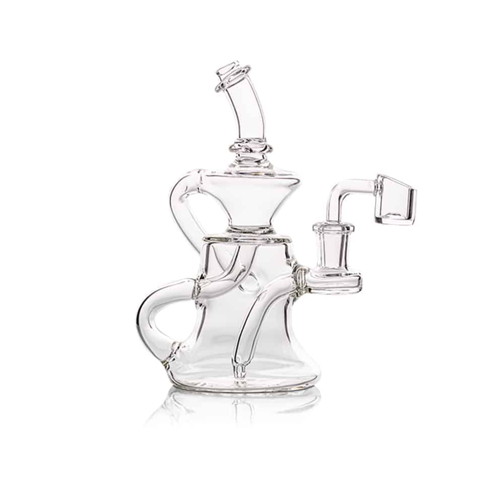 7" Clear Recycler Dab Rig image 0