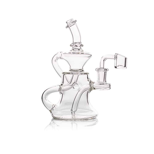 7" Clear Recycler Dab Rig image 0