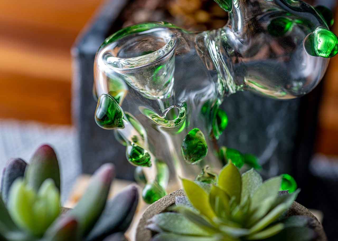 8" Color Dotted Bubbler