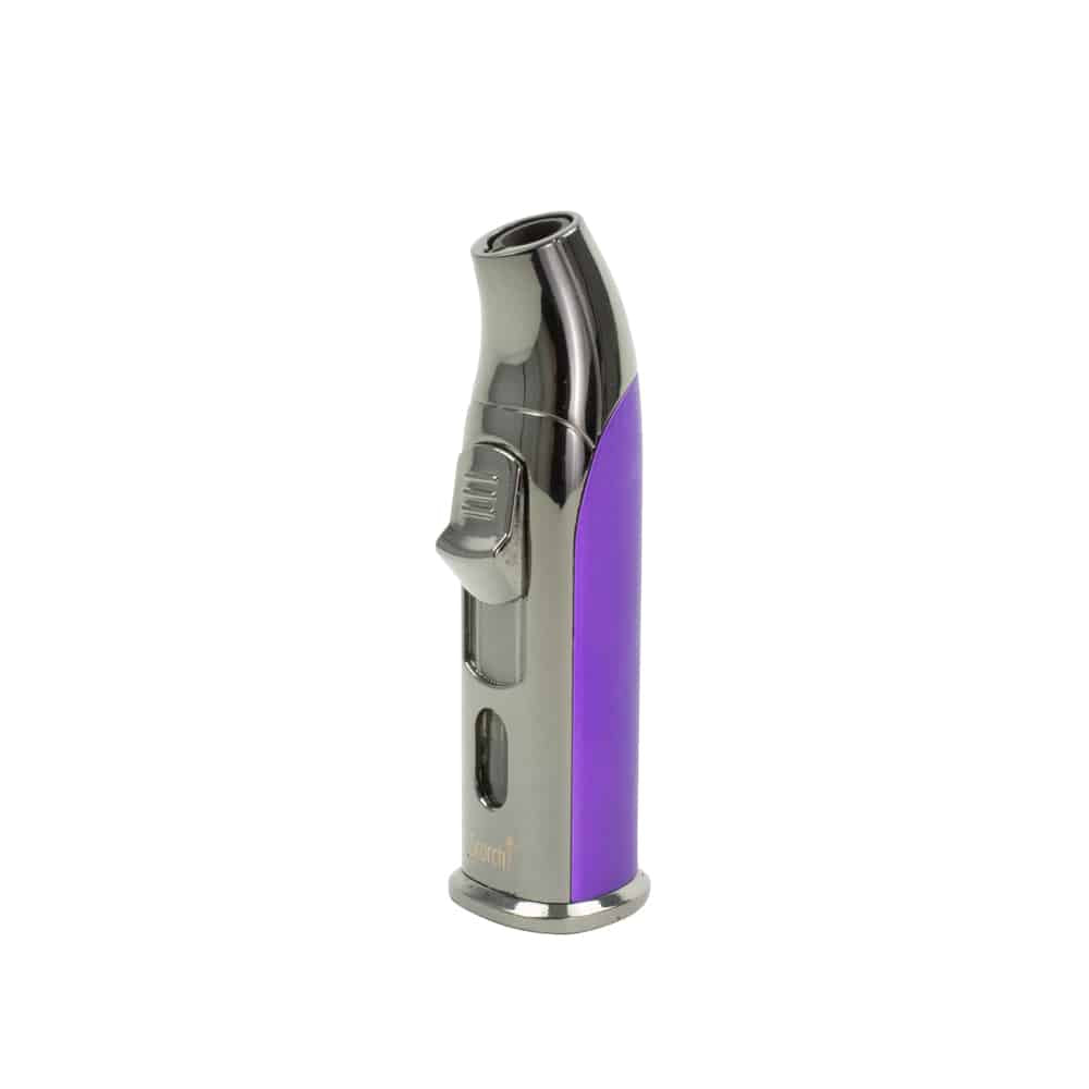 Scorch Torch Easy Grip With Cigar Punch - Single Jet Flame Lighter - Purple image