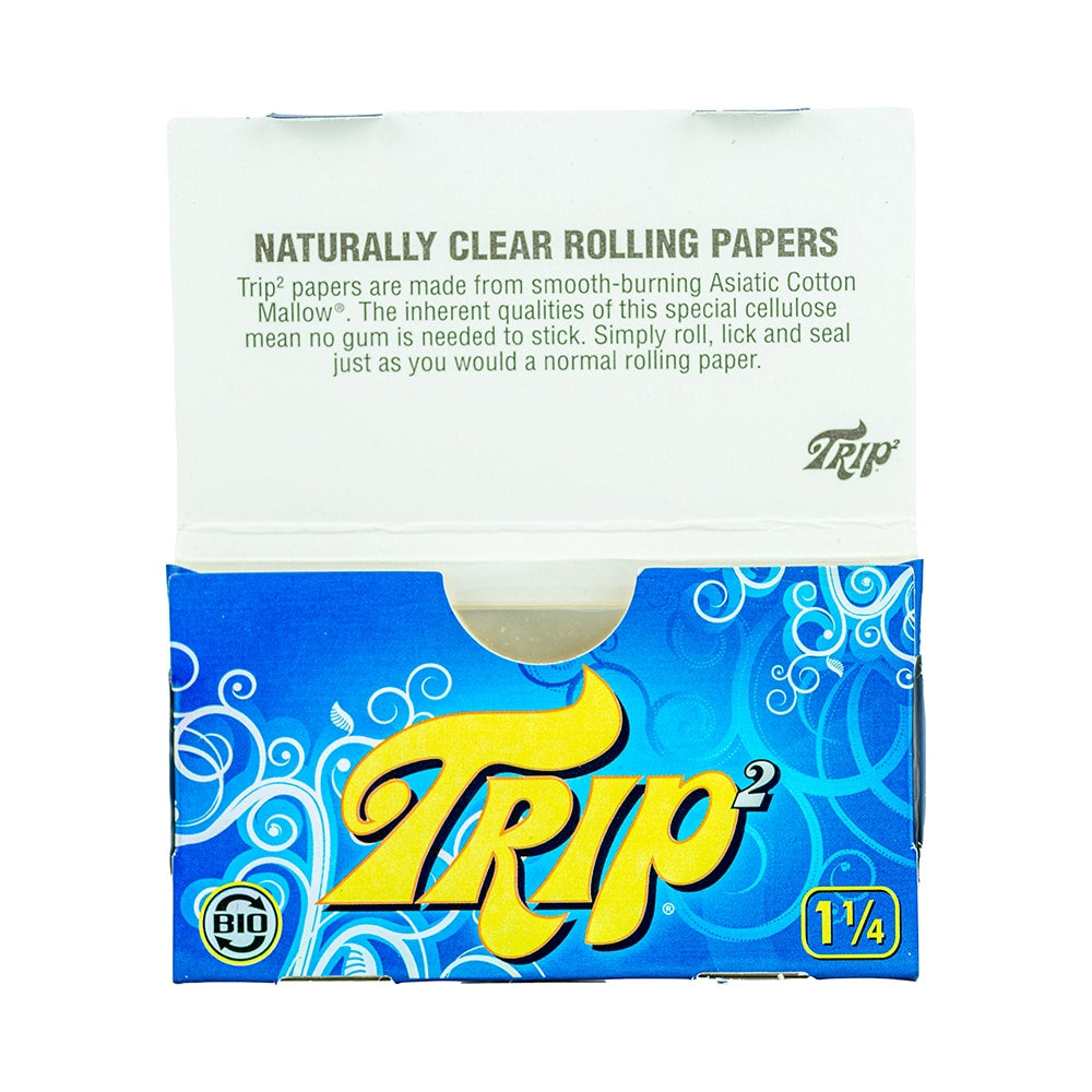 Trip 2 Mini Clear Rolling Papers - 1 1/4" image 2