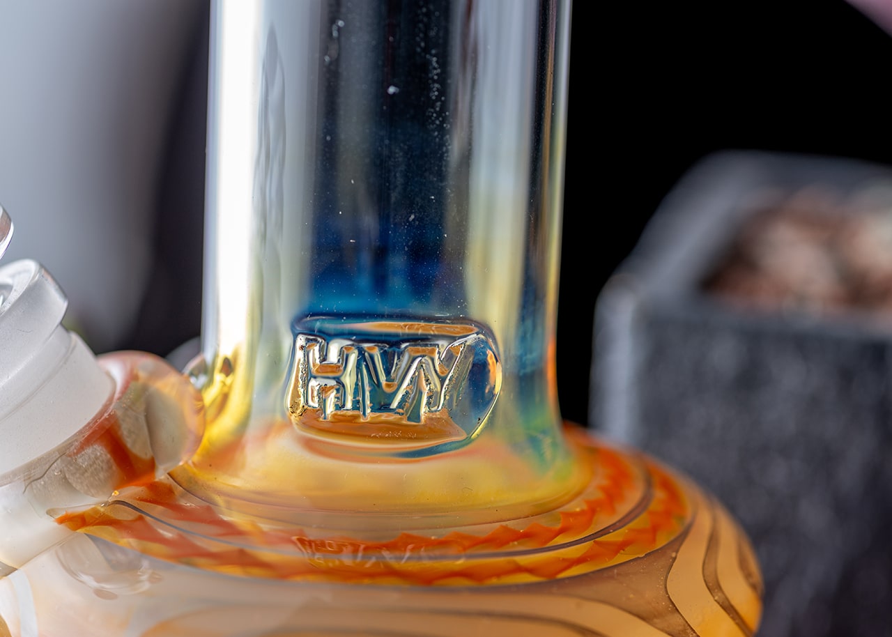 HVY Glass Double Bulb Beaker Bong image 4