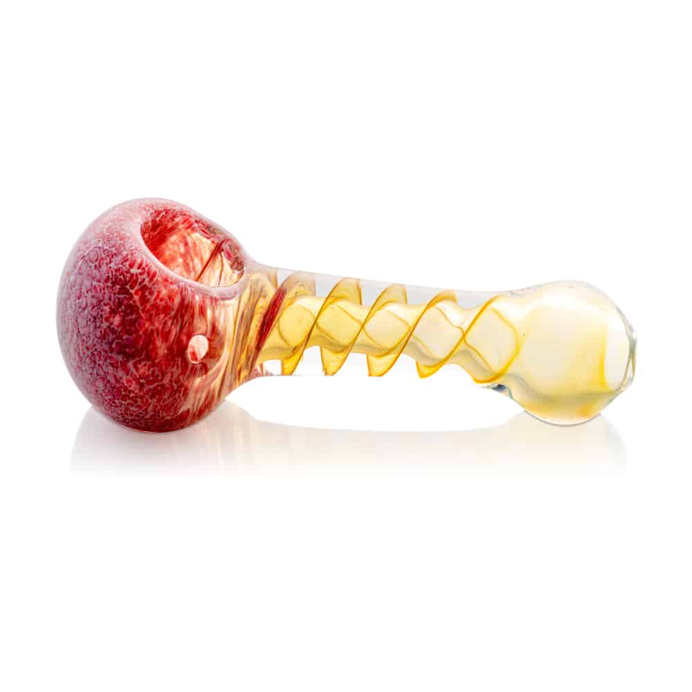 4" Mixed Silver & Gold Fumed Frit Accent Spoon Pipes image 2