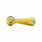 4.5" Gold & Silver Fumed Double Dotted Net Design Spoon Pipe image 3