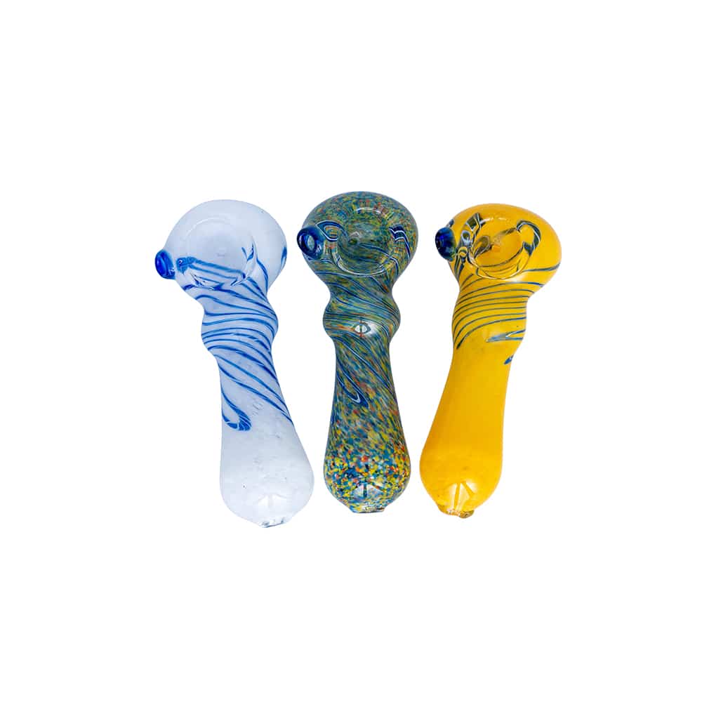 4" Frit Mid Spoon Pipe image 0