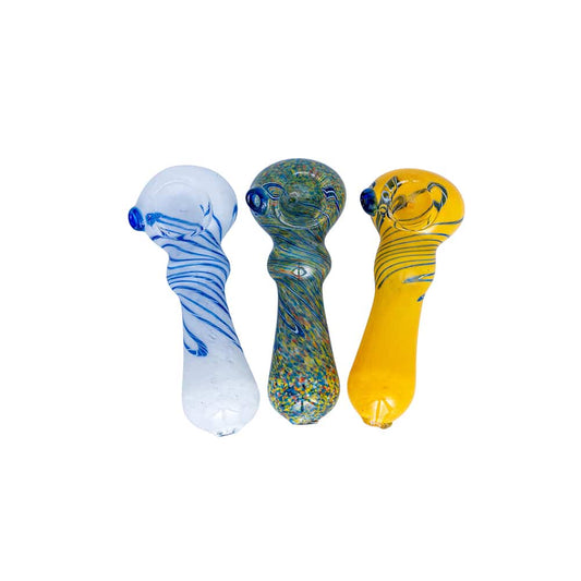 4" Frit Mid Spoon Pipe image 0