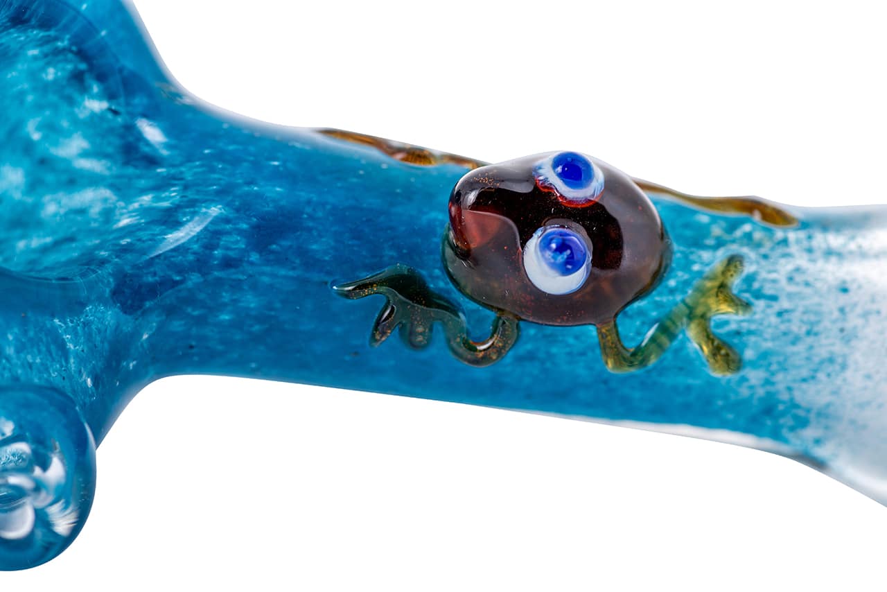 4.5" Googly Eye Reptile Spoon Pipe image 7