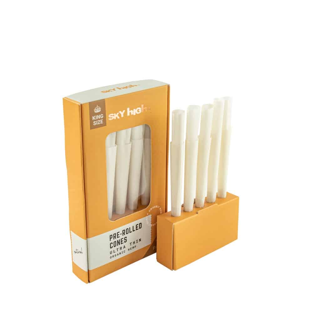 Sky High Organic Hemp Pre-Rolled Cones - King Size - 10 Pack image