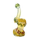 6" Swirled Rasta Color Fumed Bubbler image 0