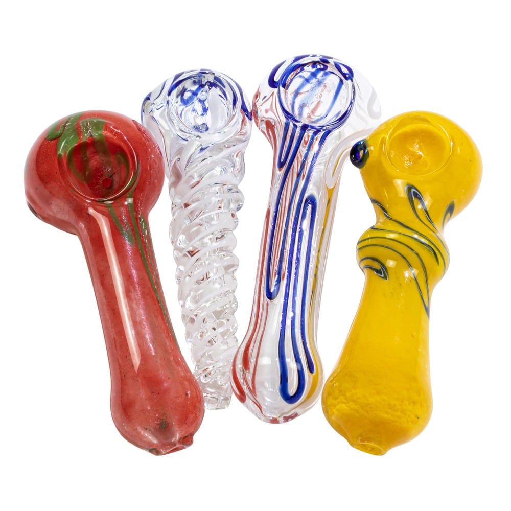 4" Glass Spoon Pipe image 0