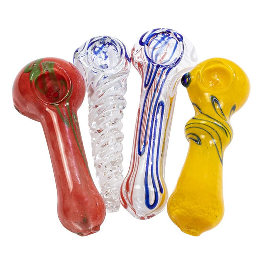 4" Glass Spoon Pipe image 0