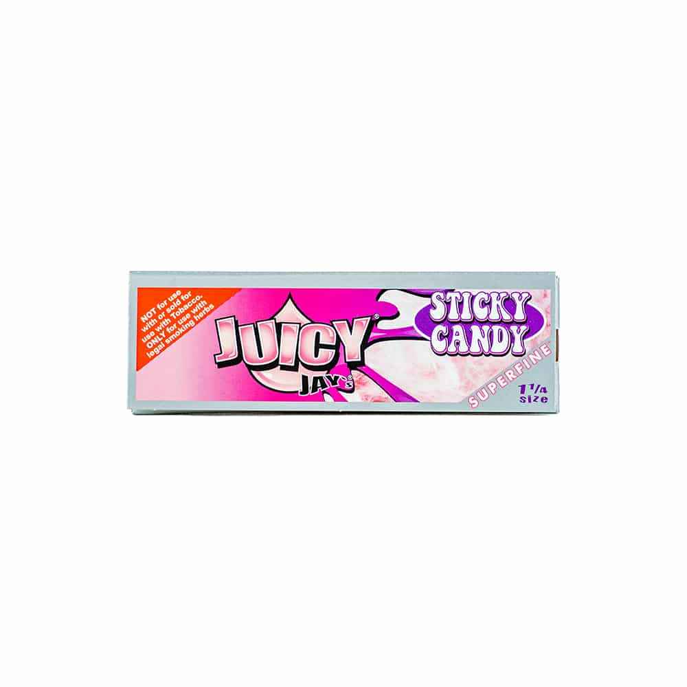 Juicy Jay's Super Fine Rolling Papers - Sticky Candy - 1 1/4"