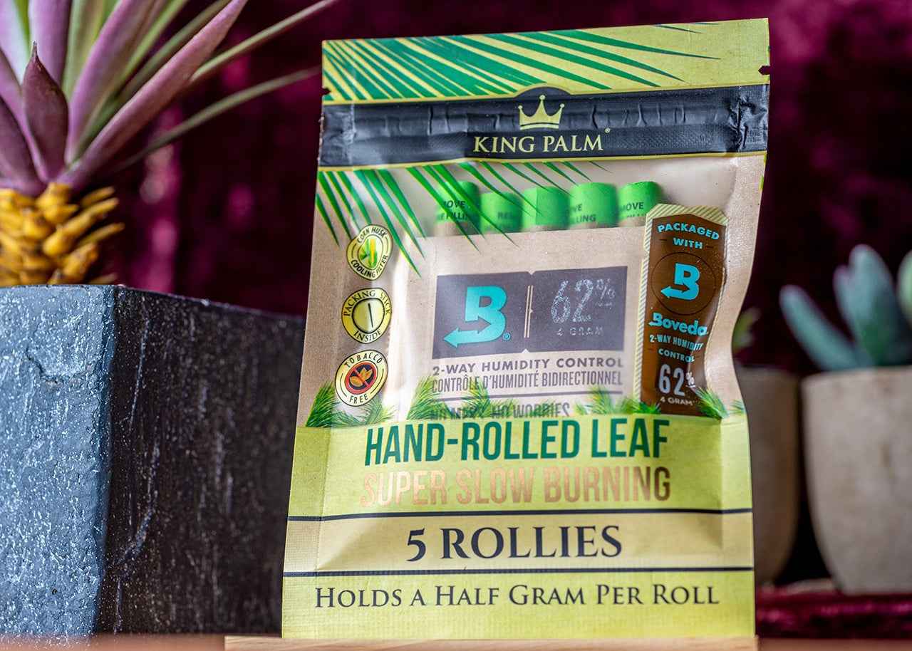 King Palm Rollies Pre-Rolled Palm Leaf Wraps (5 Pack)