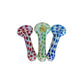 4" Silver Fumed Colorful Dotted Spoon Pipe image 0